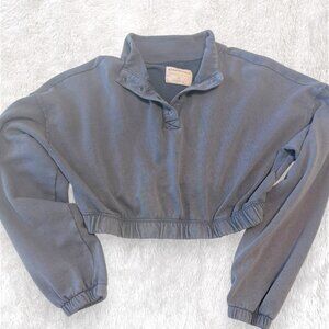 Aeropostale Crop Sweatshirt | Coastal Navy | Size L
